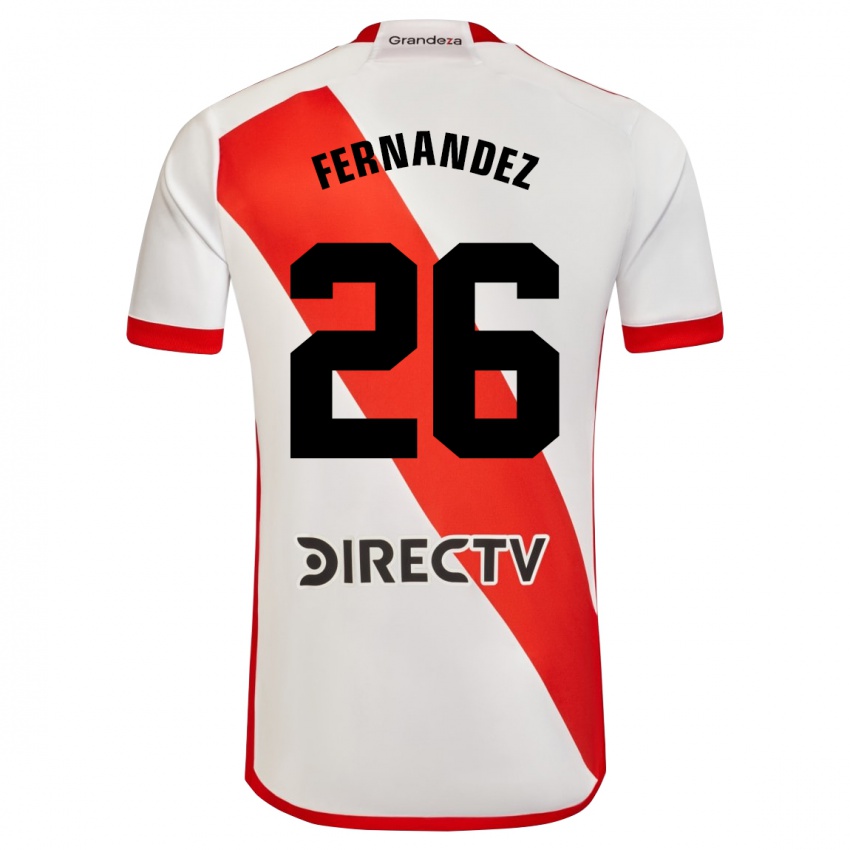 Kinder Nacho Fernández #26 Weiß Rot Heimtrikot Trikot 2023/24 T-Shirt