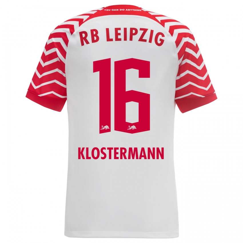 Kinder Lukas Klostermann #16 Weiß Heimtrikot Trikot 2023/24 T-Shirt