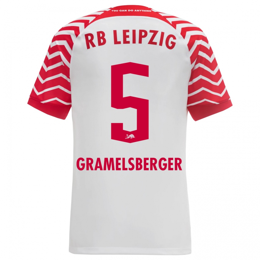 Kinder Lennert Gramelsberger #5 Weiß Heimtrikot Trikot 2023/24 T-Shirt