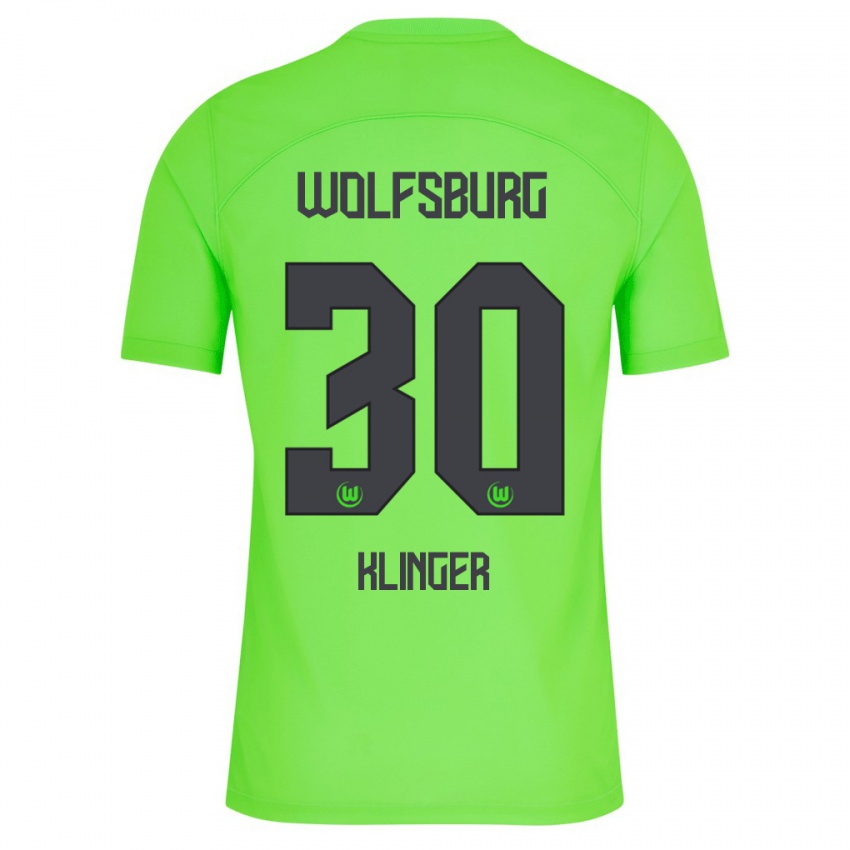 Kinder Niklas Klinger #30 Grün Heimtrikot Trikot 2023/24 T-Shirt