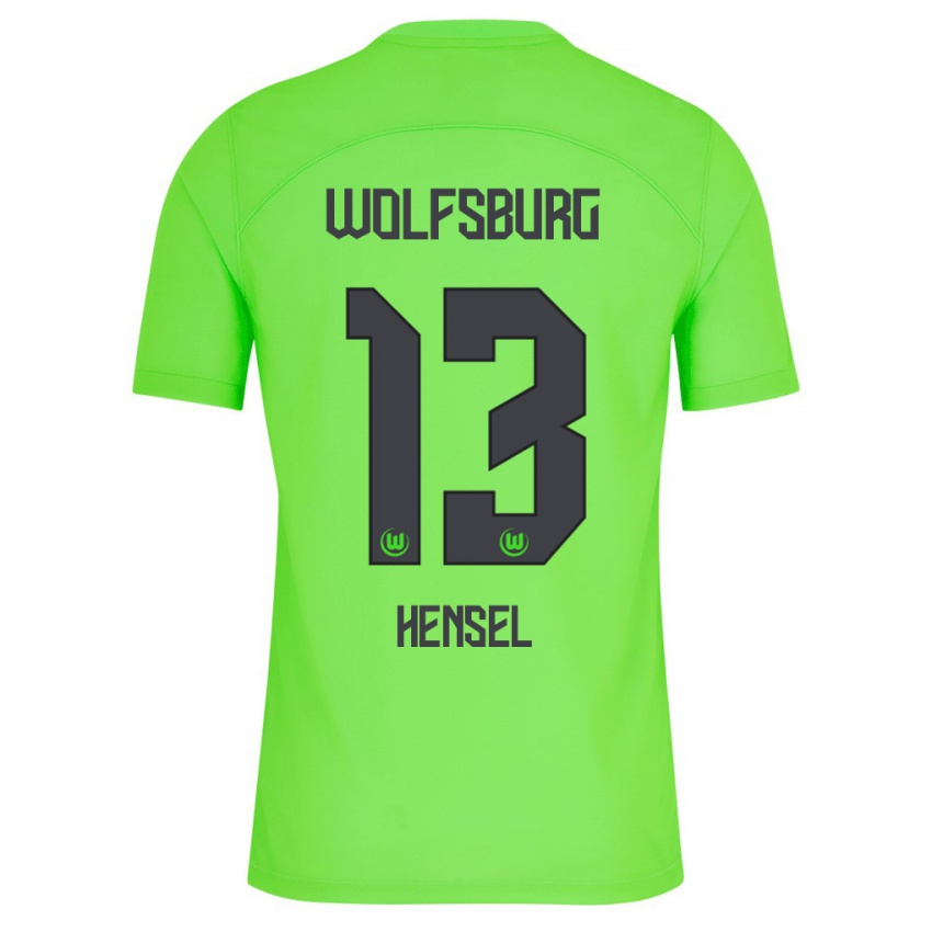 Kinder Pharell Hensel #13 Grün Heimtrikot Trikot 2023/24 T-Shirt