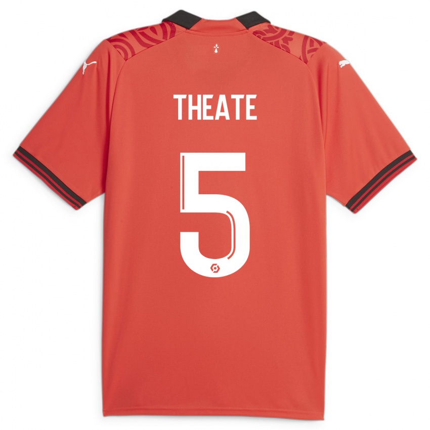 Kinder Arthur Theate #5 Rot Heimtrikot Trikot 2023/24 T-Shirt