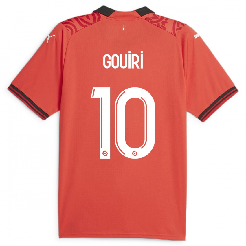 Kinder Amine Gouiri #10 Rot Heimtrikot Trikot 2023/24 T-Shirt