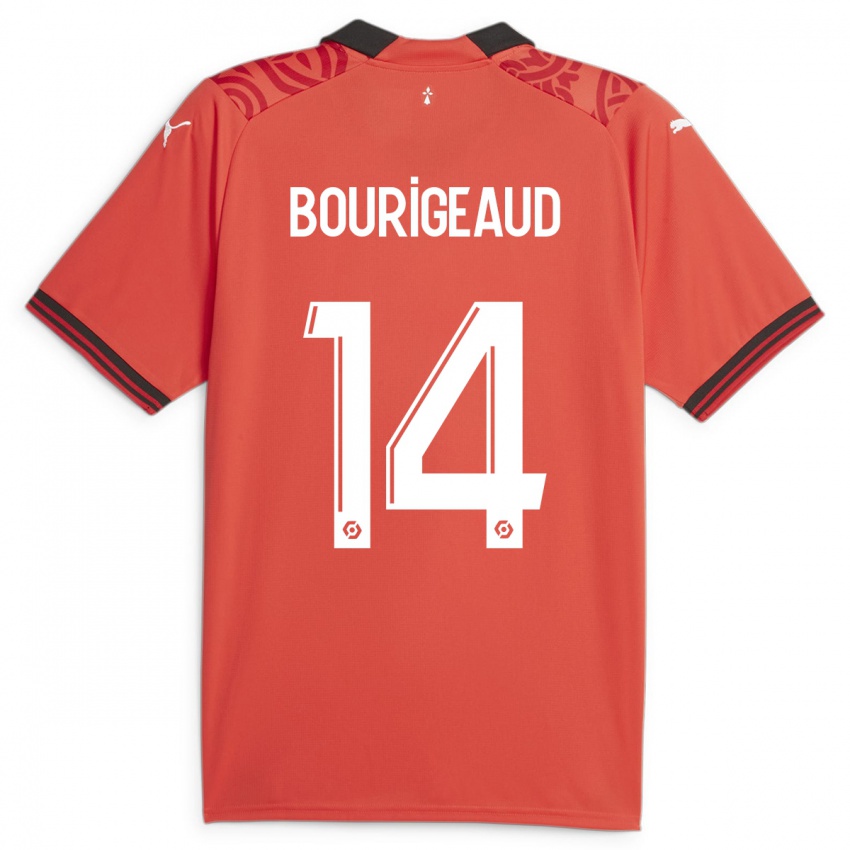Kinder Benjamin Bourigeaud #14 Rot Heimtrikot Trikot 2023/24 T-Shirt