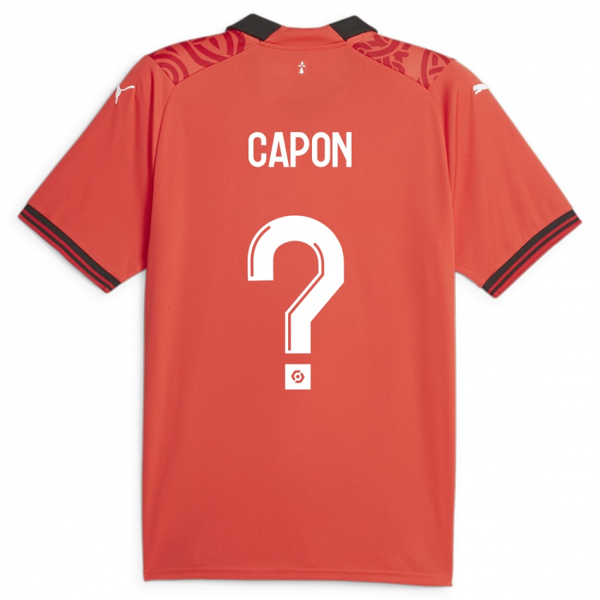 Kinder José Capon #0 Rot Heimtrikot Trikot 2023/24 T-Shirt