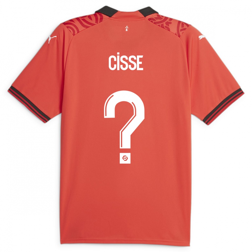 Kinder Djaoui Cissé #0 Rot Heimtrikot Trikot 2023/24 T-Shirt