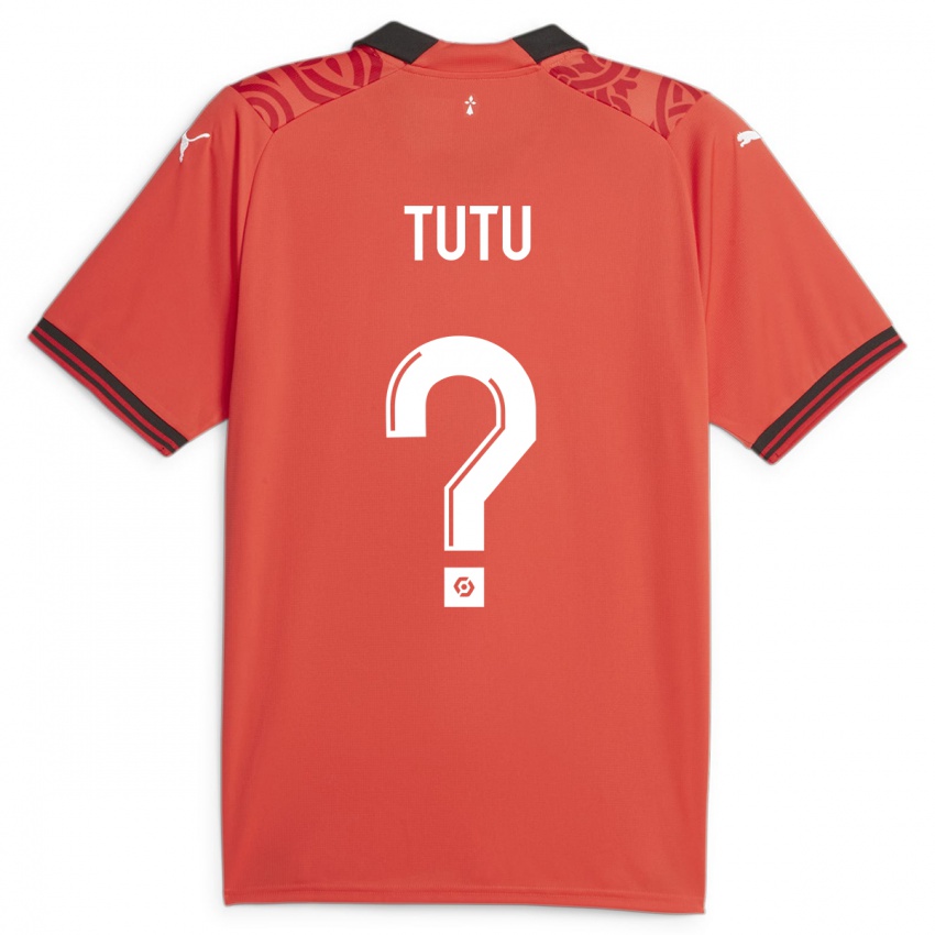 Kinder Gabriel Tutu #0 Rot Heimtrikot Trikot 2023/24 T-Shirt