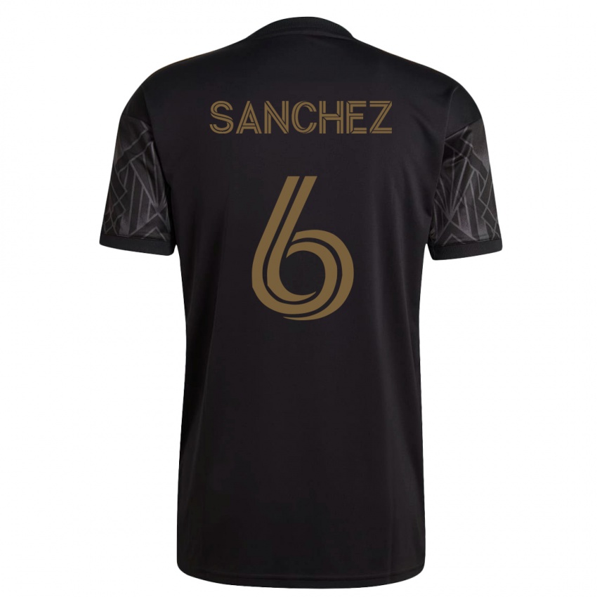 Kinder Ilie Sánchez #6 Schwarz Heimtrikot Trikot 2023/24 T-Shirt