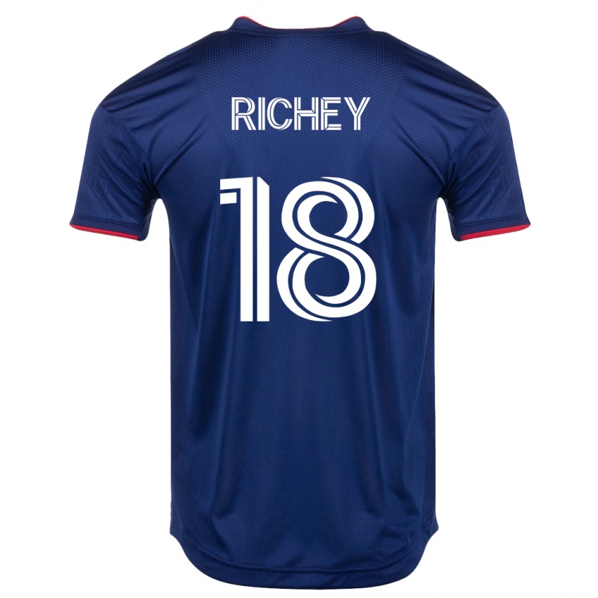 Kinder Spencer Richey #18 Marine Heimtrikot Trikot 2023/24 T-Shirt