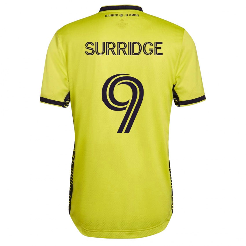 Kinder Sam Surridge #9 Gelb Heimtrikot Trikot 2023/24 T-Shirt