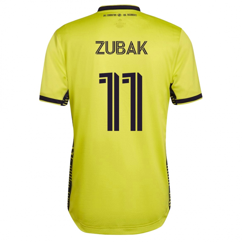 Kinder Ethan Zubak #11 Gelb Heimtrikot Trikot 2023/24 T-Shirt