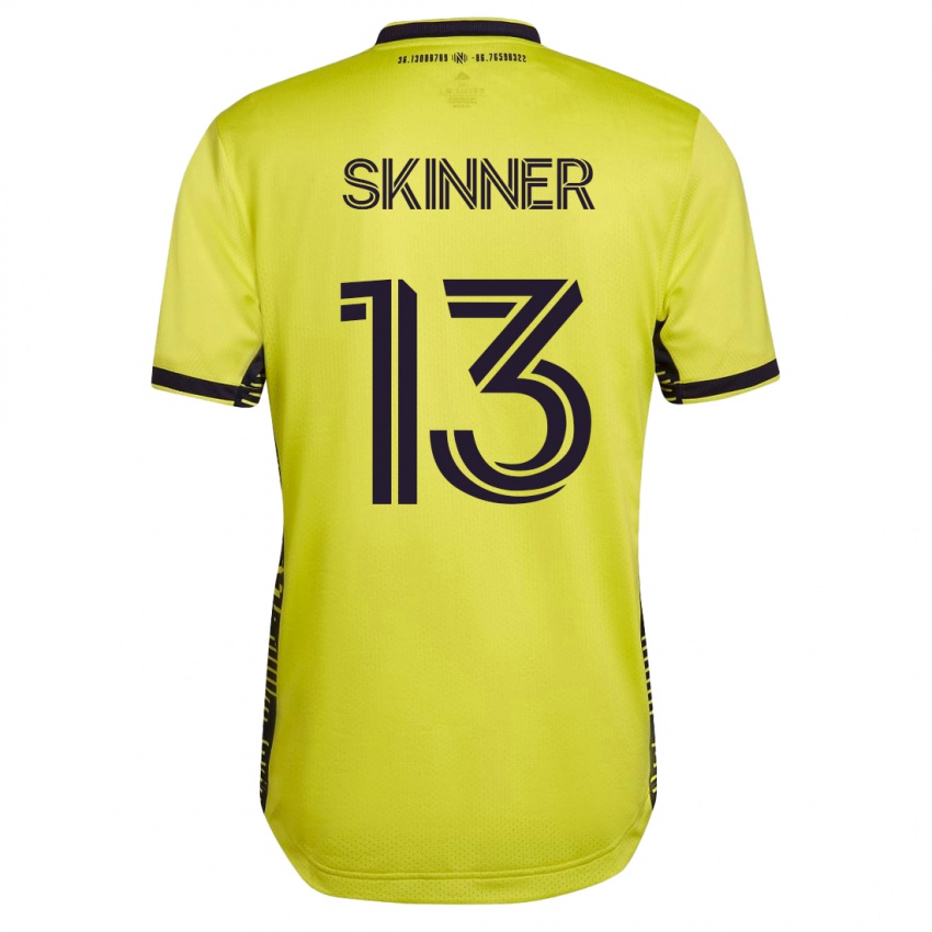Kinder Joey Skinner #13 Gelb Heimtrikot Trikot 2023/24 T-Shirt