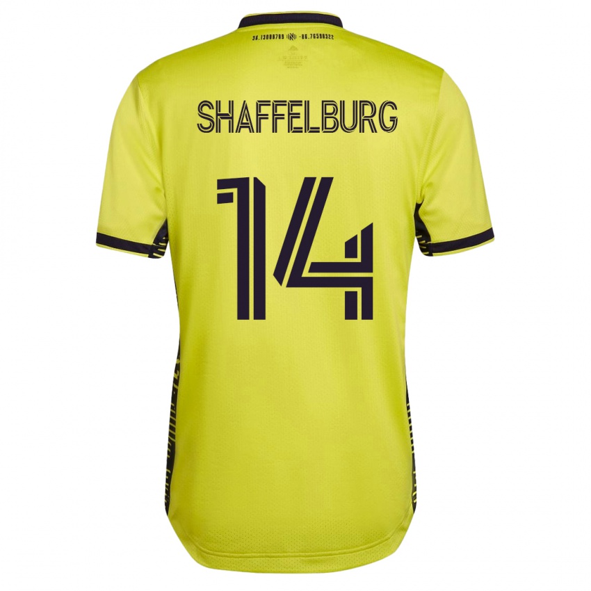 Kinder Jacob Shaffelburg #14 Gelb Heimtrikot Trikot 2023/24 T-Shirt