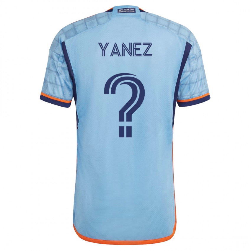 Kinder Zidane Yañez #0 Blau Heimtrikot Trikot 2023/24 T-Shirt