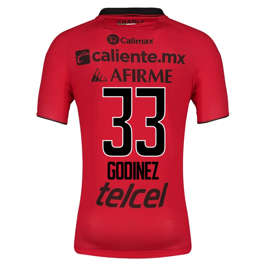 Kinder Rodrigo Godínez #33 Rot Heimtrikot Trikot 2023/24 T-Shirt