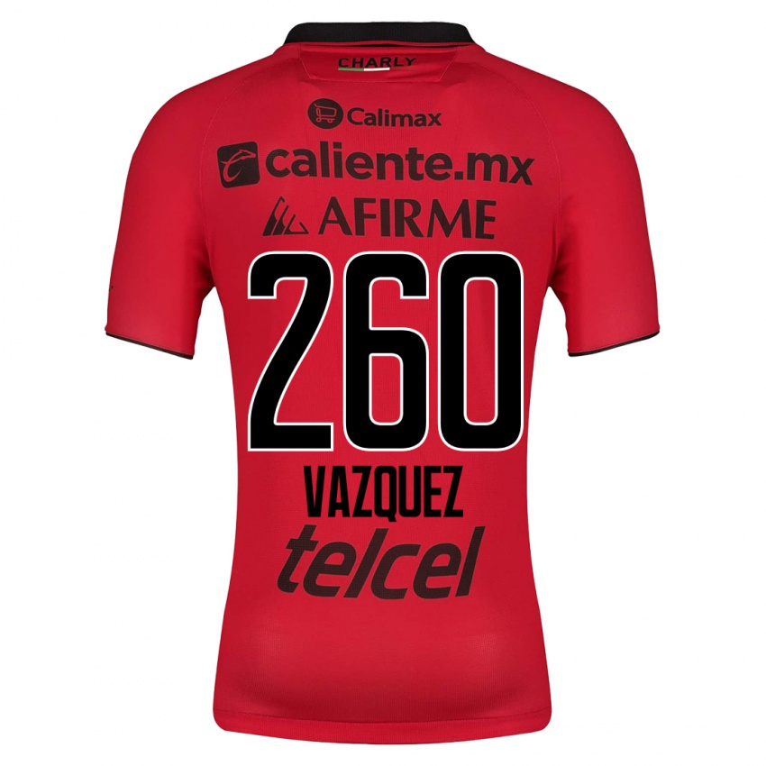 Kinder Octavio Vázquez #260 Rot Heimtrikot Trikot 2023/24 T-Shirt