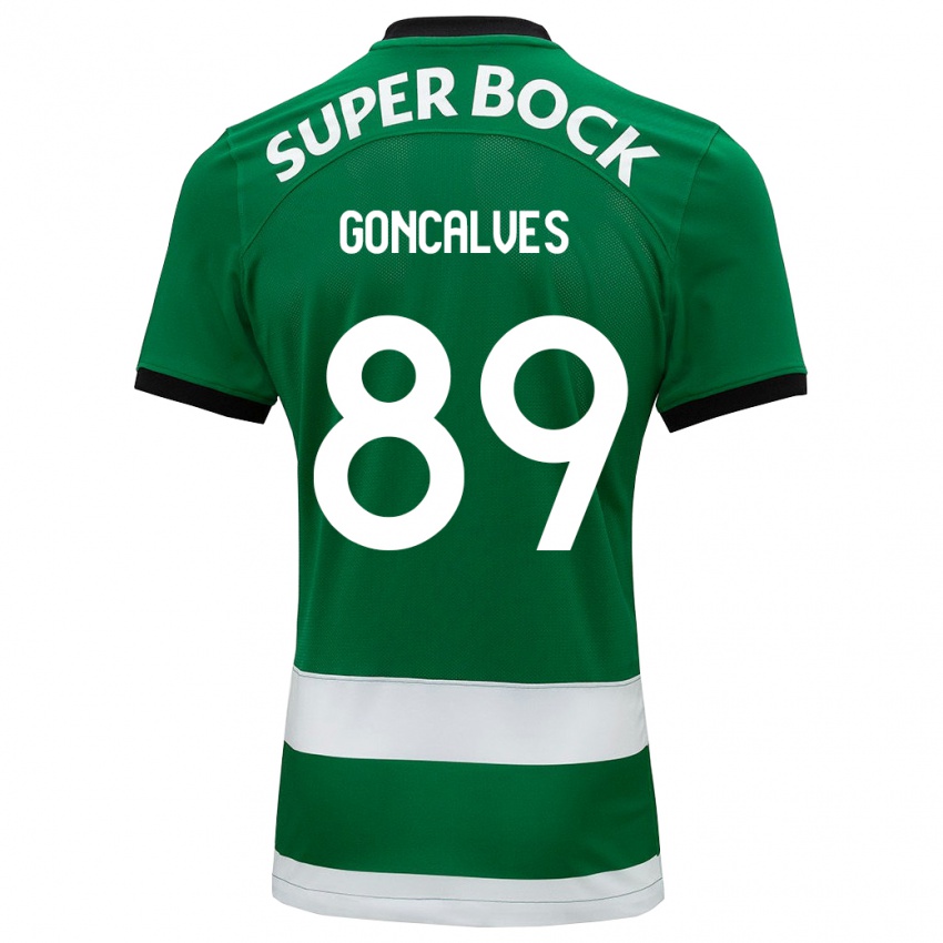 Kinder André Gonçalves #89 Grün Heimtrikot Trikot 2023/24 T-Shirt