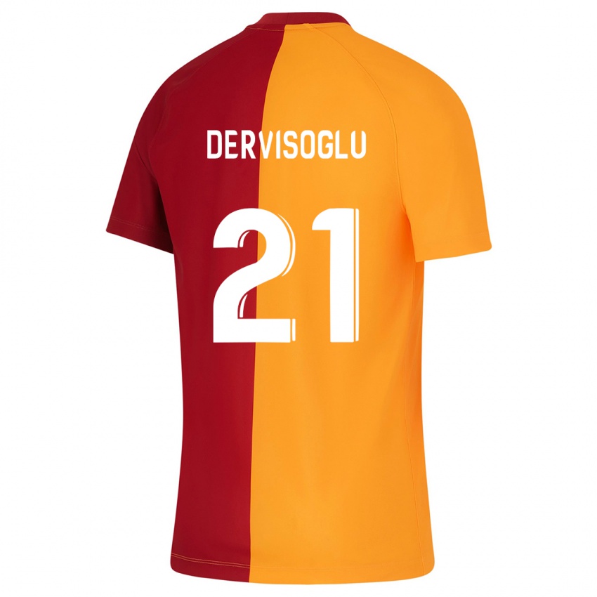 Kinder Halil Dervişoğlu #21 Orangefarben Heimtrikot Trikot 2023/24 T-Shirt