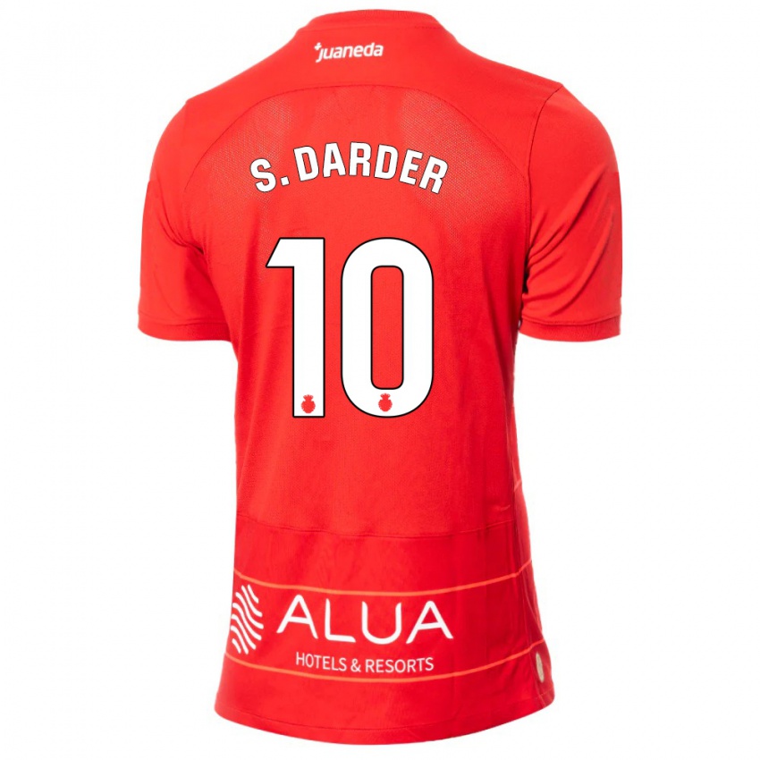 Kinder Sergi Darder #10 Rot Heimtrikot Trikot 2023/24 T-Shirt