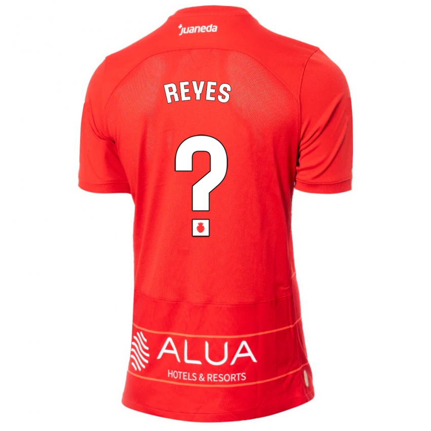 Kinder Borja Reyes #0 Rot Heimtrikot Trikot 2023/24 T-Shirt