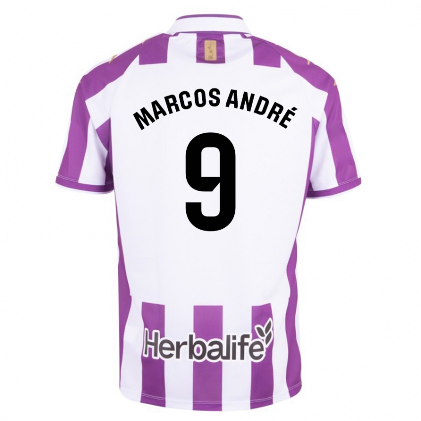 Kinder Marcos André #9 Lila Heimtrikot Trikot 2023/24 T-Shirt