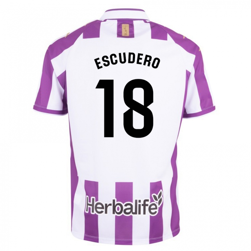 Kinder Sergio Escudero #18 Lila Heimtrikot Trikot 2023/24 T-Shirt