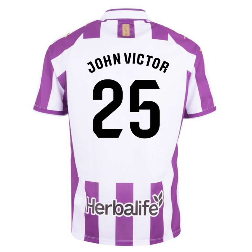 Kinder John Victor #25 Lila Heimtrikot Trikot 2023/24 T-Shirt