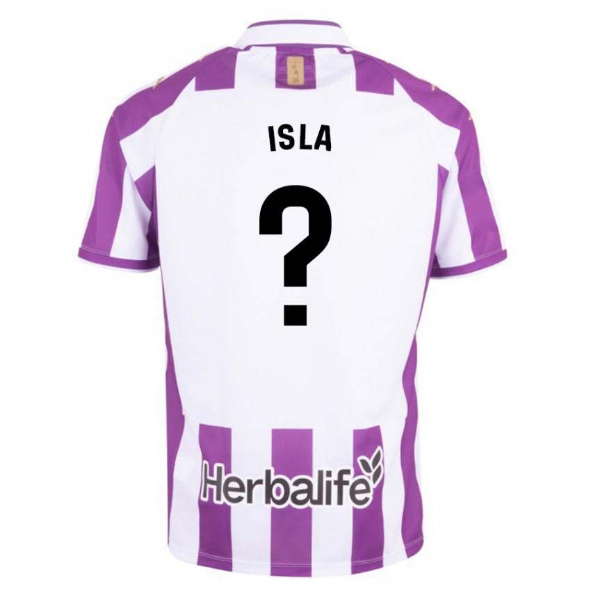Kinder Cristian Isla #0 Lila Heimtrikot Trikot 2023/24 T-Shirt