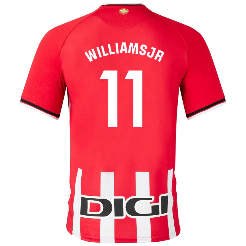 Kinder Nico Williams #11 Rot Heimtrikot Trikot 2023/24 T-Shirt
