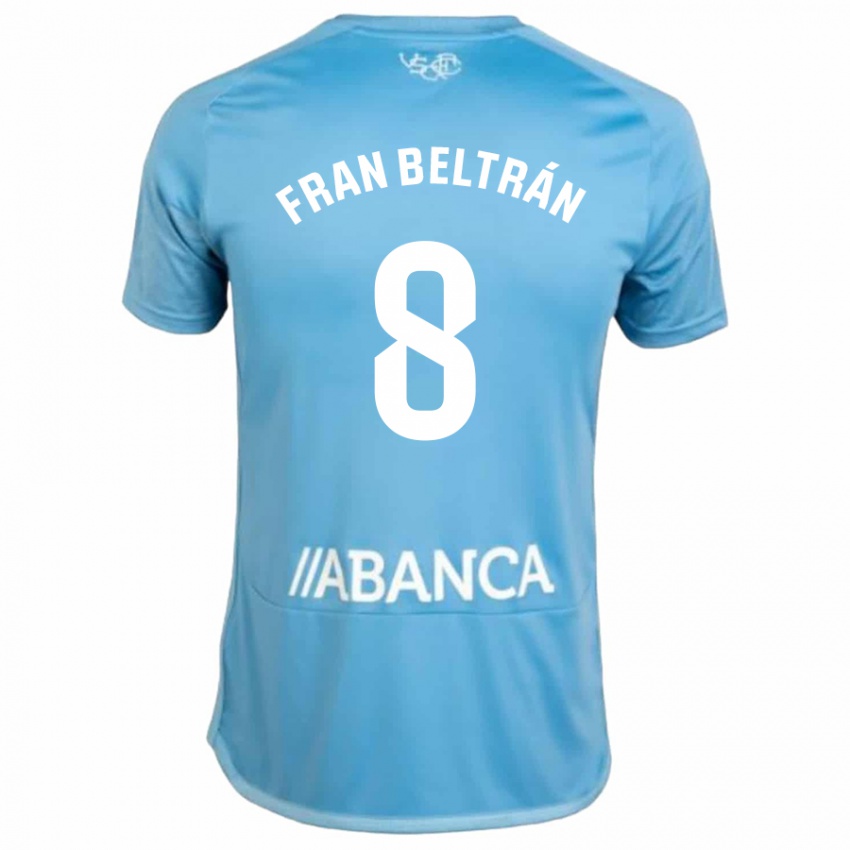 Kinder Fran Beltrán #8 Blau Heimtrikot Trikot 2023/24 T-Shirt
