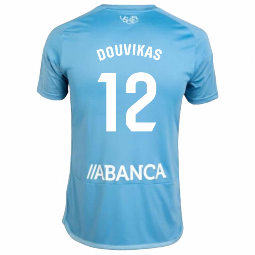 Kinder Anastasios Douvikas #12 Blau Heimtrikot Trikot 2023/24 T-Shirt
