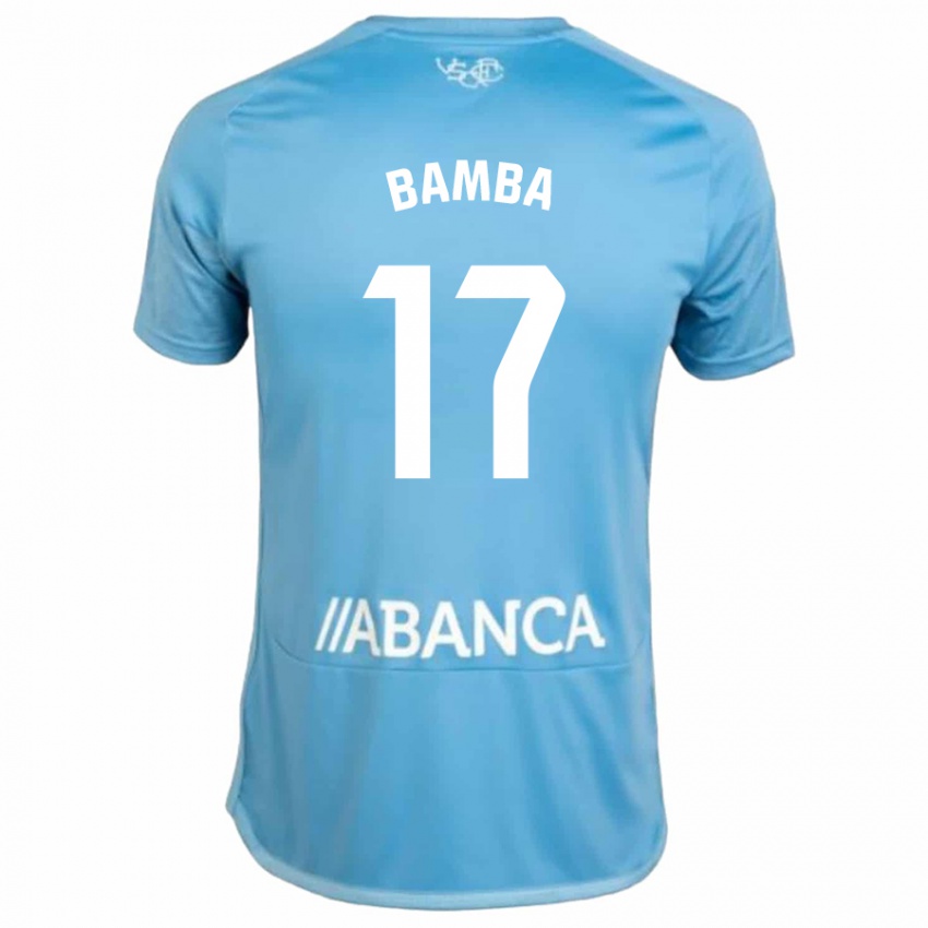 Kinder Jonathan Bamba #17 Blau Heimtrikot Trikot 2023/24 T-Shirt
