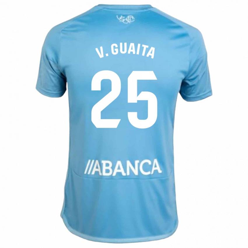 Kinder Vicente Guaita #25 Blau Heimtrikot Trikot 2023/24 T-Shirt