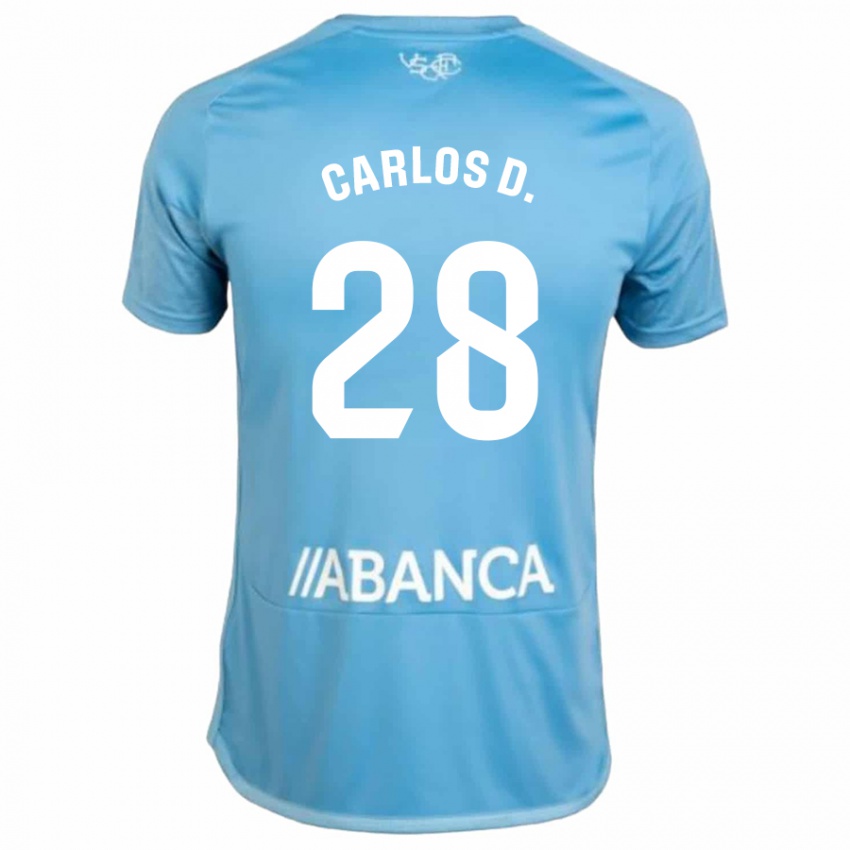 Kinder Carlos Domínguez #28 Blau Heimtrikot Trikot 2023/24 T-Shirt