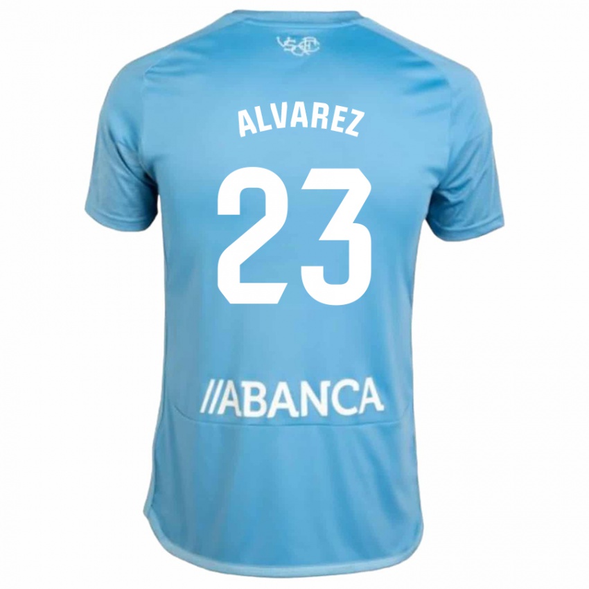 Kinder Hugo Álvarez #23 Blau Heimtrikot Trikot 2023/24 T-Shirt