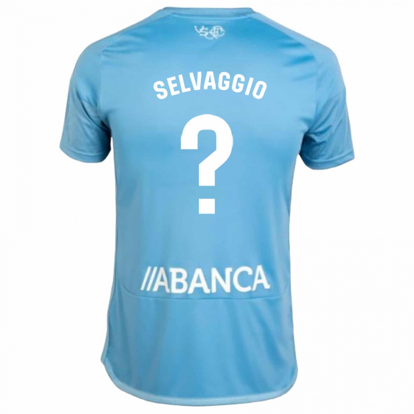 Kinder Nico Selvaggio #0 Blau Heimtrikot Trikot 2023/24 T-Shirt