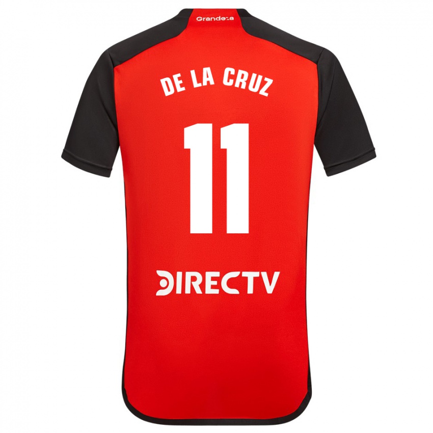 Kinder Nicolas De La Cruz #11 Rot Auswärtstrikot Trikot 2023/24 T-Shirt