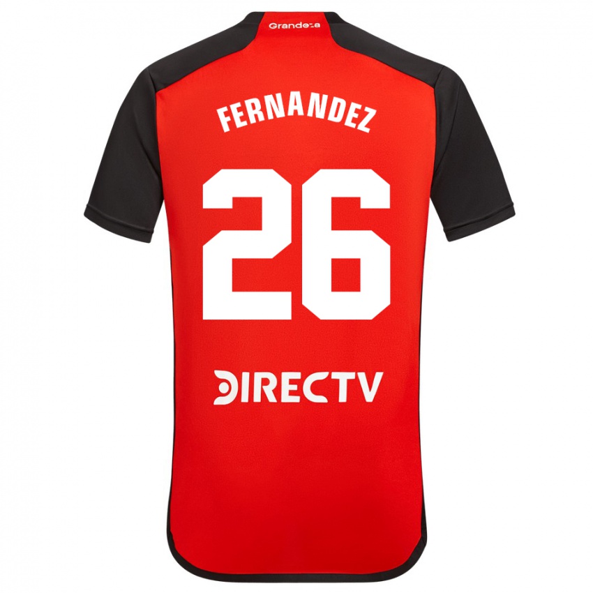Kinder Nacho Fernández #26 Rot Auswärtstrikot Trikot 2023/24 T-Shirt
