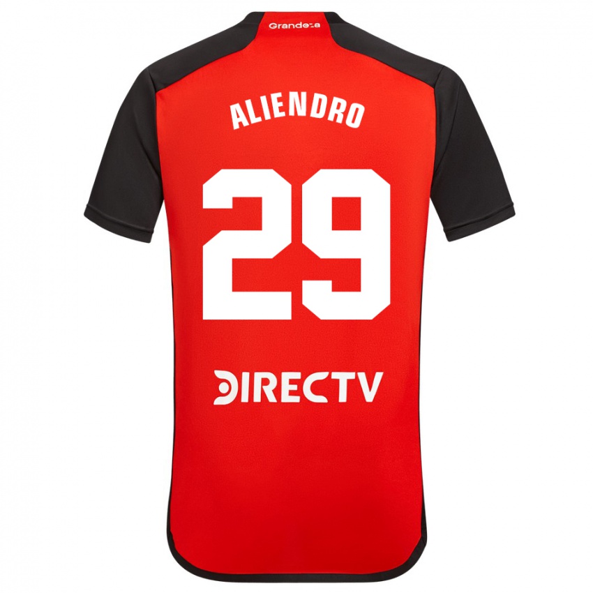Kinder Rodrigo Aliendro #29 Rot Auswärtstrikot Trikot 2023/24 T-Shirt