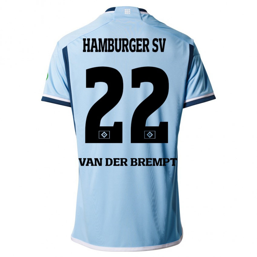 Kinder Ignace Van Der Brempt #22 Blau Auswärtstrikot Trikot 2023/24 T-Shirt