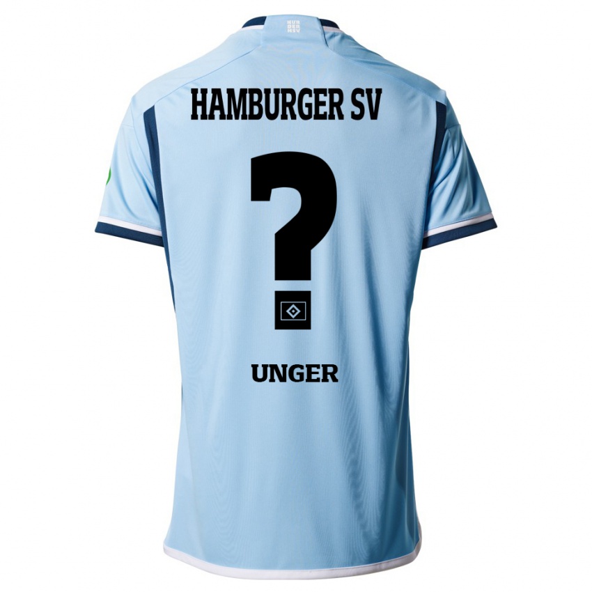 Kinder Paul Luca Unger #0 Blau Auswärtstrikot Trikot 2023/24 T-Shirt