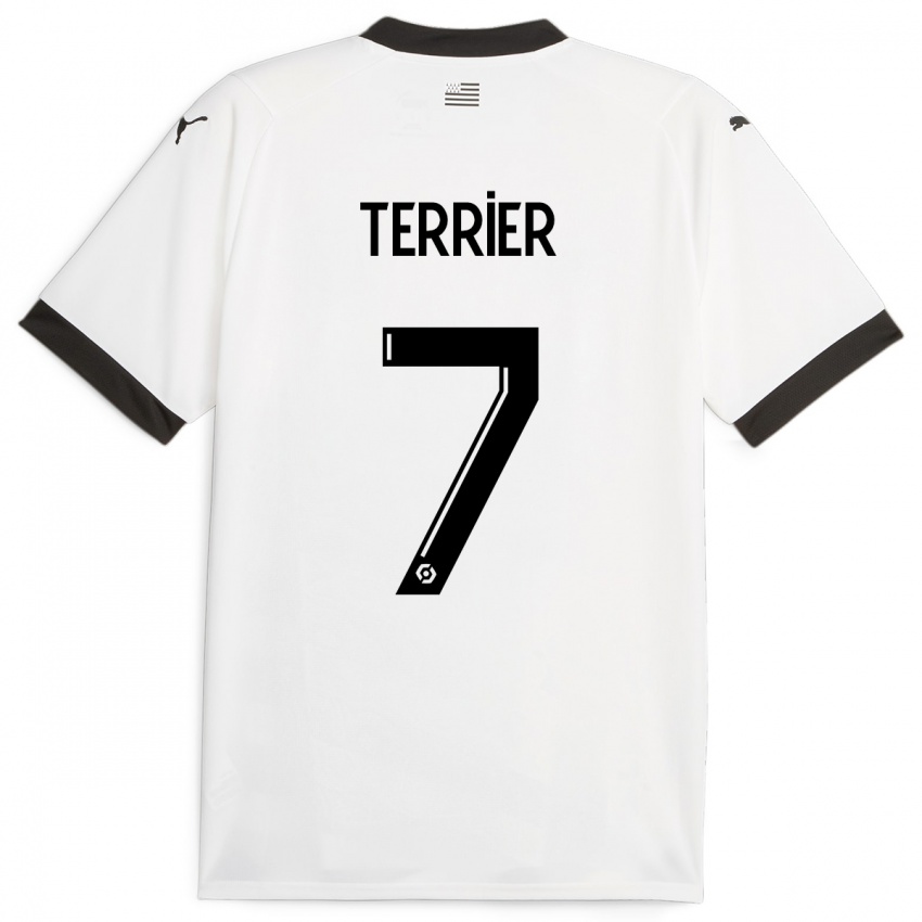 Kinder Martin Terrier #7 Weiß Auswärtstrikot Trikot 2023/24 T-Shirt