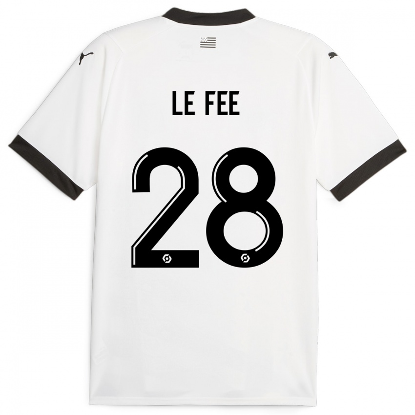 Kinder Enzo Le Fée #28 Weiß Auswärtstrikot Trikot 2023/24 T-Shirt