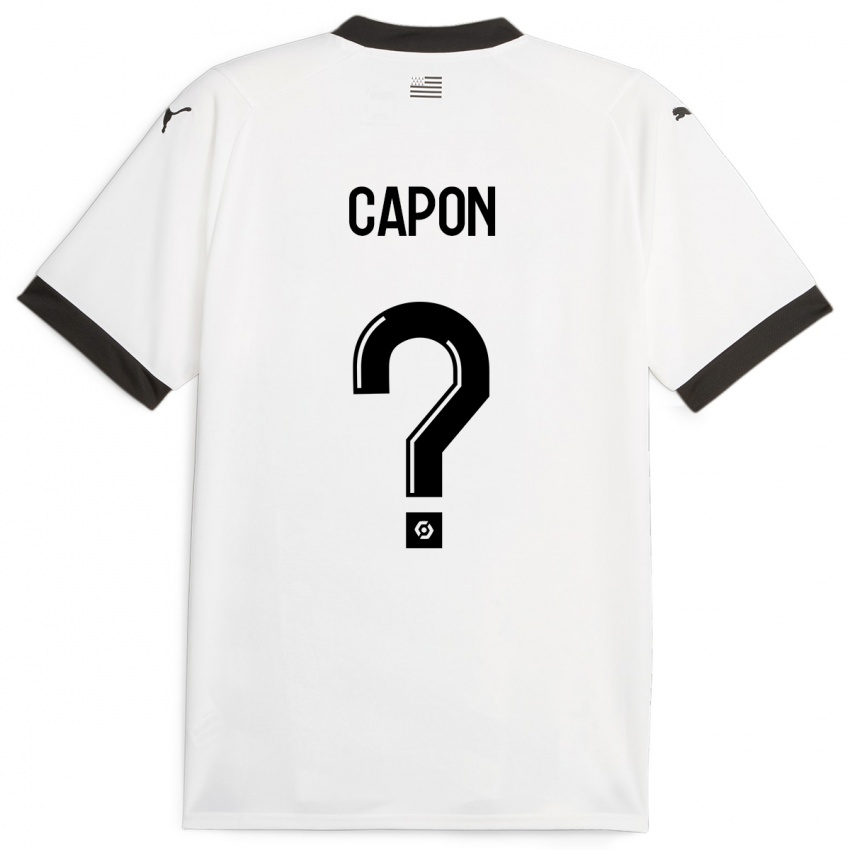 Kinder José Capon #0 Weiß Auswärtstrikot Trikot 2023/24 T-Shirt