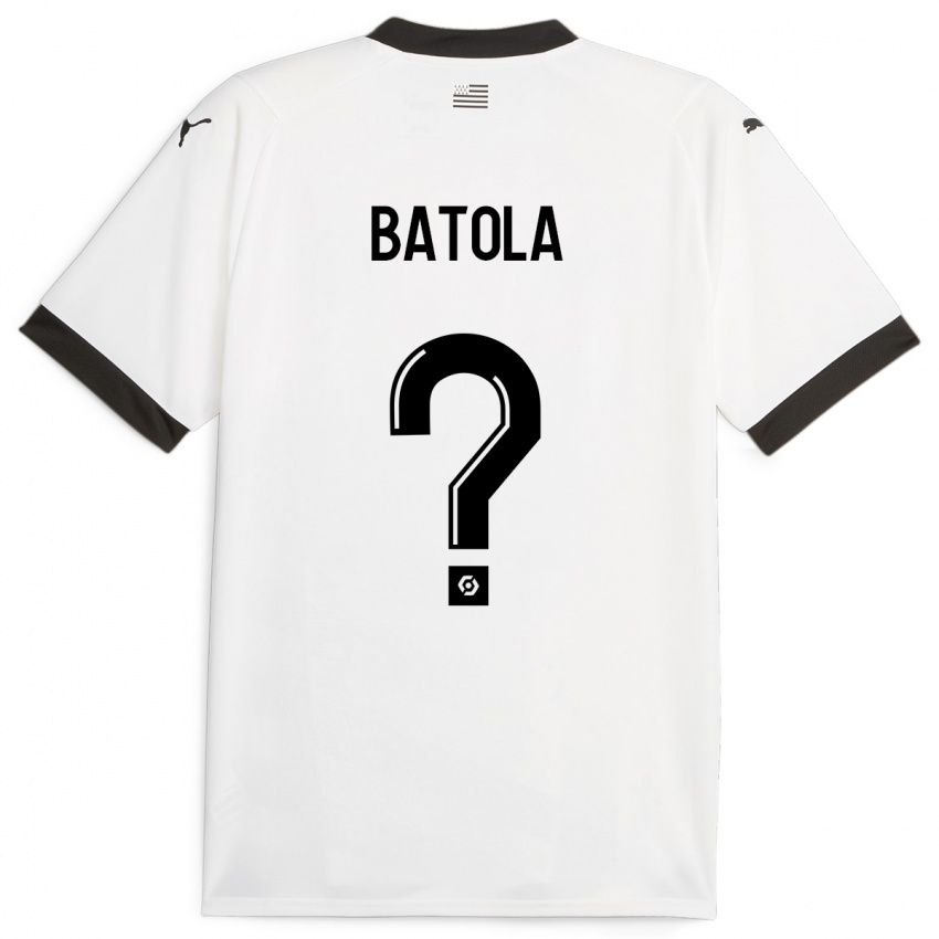 Kinder Yann Batola #0 Weiß Auswärtstrikot Trikot 2023/24 T-Shirt