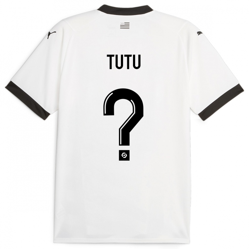 Kinder Gabriel Tutu #0 Weiß Auswärtstrikot Trikot 2023/24 T-Shirt