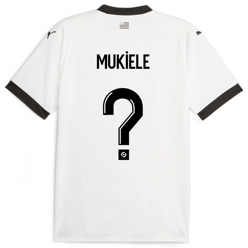 Kinder Nordan Mukiele #0 Weiß Auswärtstrikot Trikot 2023/24 T-Shirt