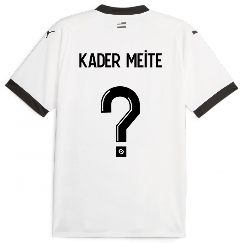 Kinder Mohamed Kader Meïté #0 Weiß Auswärtstrikot Trikot 2023/24 T-Shirt