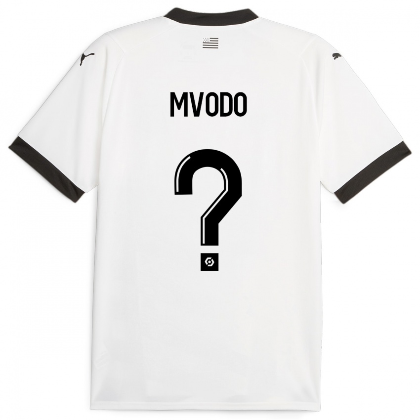 Kinder Steeve Mvodo Mvodo #0 Weiß Auswärtstrikot Trikot 2023/24 T-Shirt