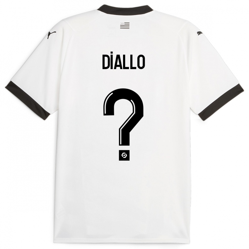 Kinder Amadou Diallo #0 Weiß Auswärtstrikot Trikot 2023/24 T-Shirt